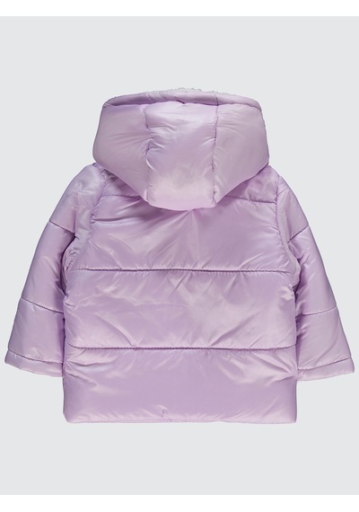 Civil Baby Kız Bebek Kapüşonlu Mont 6-18 Ay Lila Lila