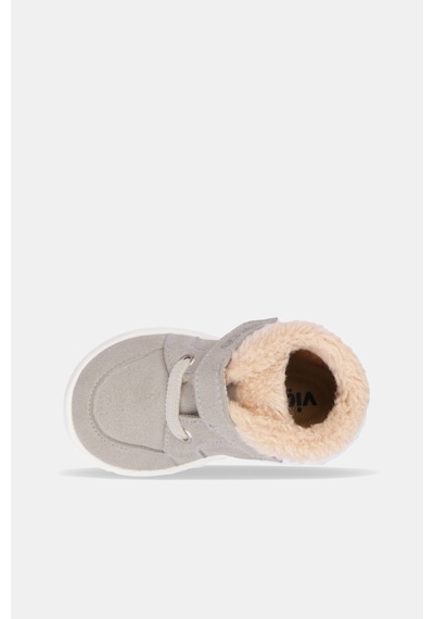 Vicco Tinky Kürklü Unisex İlk Adım Gri Günlük Ayakkabı