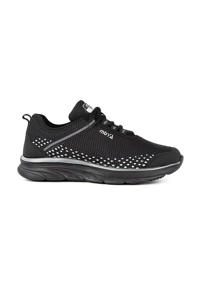 Muya Deuce Bağcıklı Unisex Memory Foam Spor Ayakkabı Siyah 36 Siyah