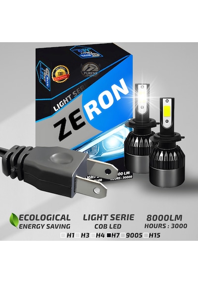 Toyota Corolla E120 2004-2006 Kısa Far Uyumlu Şimşek Etkili Led Xenon Light Series H7