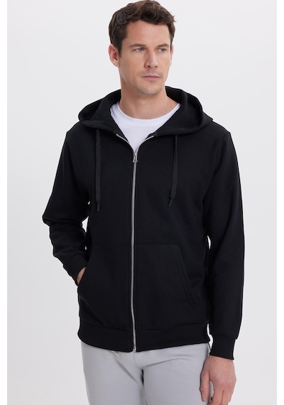 Tudors Unisex Relax Fit Rahat Kesim Pamuklu İçi Polarlı Çift Cepli Tam Fermuarlı Siyah Kapüşonlu Sweatshirt-41645 Siyah Tudors Unisex Relax Fit Rahat Kesim Pamuklu İçi Polarlı Çift Cepli Tam Fermuarlı Siyah Kapüşonlu Sweatshirt-41645 Siyah