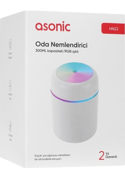Asonic HN22 2 W 300 ML RGB Mini Oda Nemlendirici