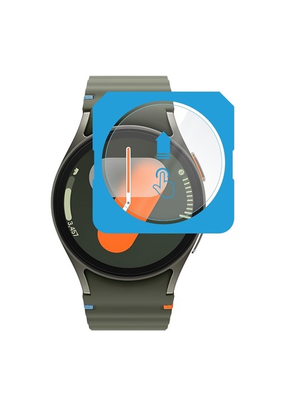 Samsung Galaxy Watch 7 40mm İçin 2'li Paket 2 Adet Kolay Kurulum Otomatik Hizalama Aparatlı Şeffaf 9h Sertliğinde Gerçek Temperli Cam Ekran Koruyucu Galaxy Watch 7 40mm