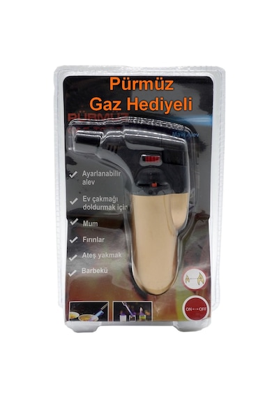 Doldurulabilir Profesyonel Pürmüz Torch + Yedek Gaz li