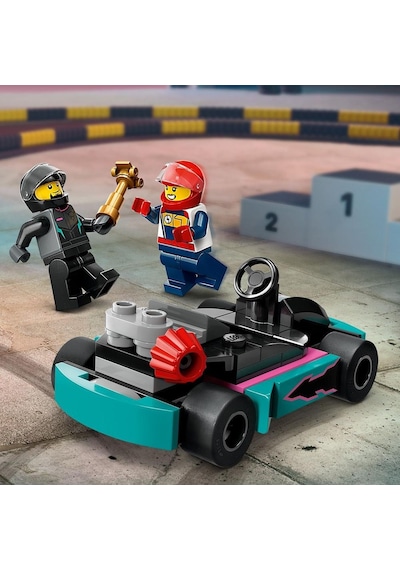 LEGO® City Go-Kartlar ve Yarış Sürücüleri 60400 5+ Yaratıcı Oyuncak Yapım Seti - 99 Parça