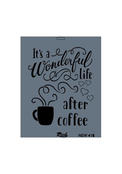 Mey İthalat Rich New Seri N-418 Stencil 35x25 Cm Belirtilmemiş