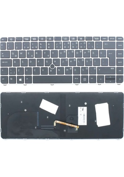 HP Uyumlu 836308-001, 836308-141 Klavye Tuş Takımı Siyah Tr Işıklı