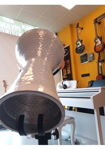 Darbuka Döküm Kaliteli Beyaz - Akort Ayarlı Taşıma Çantası + Metod