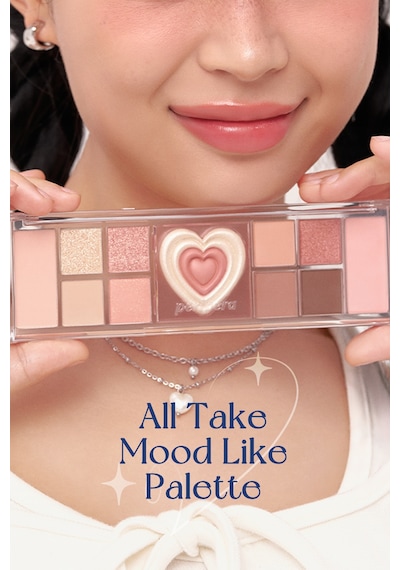 Çok Fonksiyonlu Makyaj Paleti Peripera All Take Mood Like Palette 02 Peach Heaven Peritage