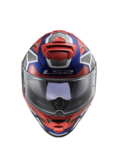 Ls2 Storm Faster Kırmızı Mavi Full Face Kapalı Kask