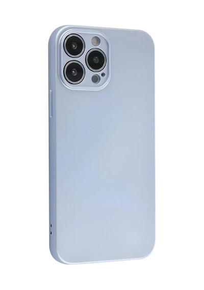Newface Apple İphone 13 Pro Max Kılıf Nano İçi Kadife Silikon - Sky Blue Açık Mavi