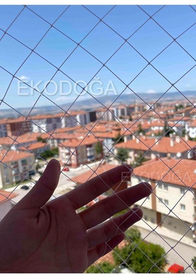 Ekodoğa Balkon Filesi 2 5x6 Metre Kuş Kedi Güvercin Önleme Ağı