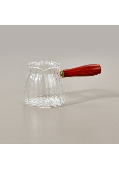 Kitchen Borosilikat Cam Cezve - Şeffaf - 305 Ml Çok Renkli