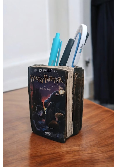 Harry Potter Ve Felsefe Taşı Kitabı Şeklindeki Kalemlik 10x8 Cm