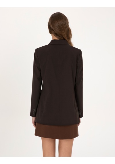 Pierre Cardin Kadın Koyu Kahverengi Ceket 50318351-vr084