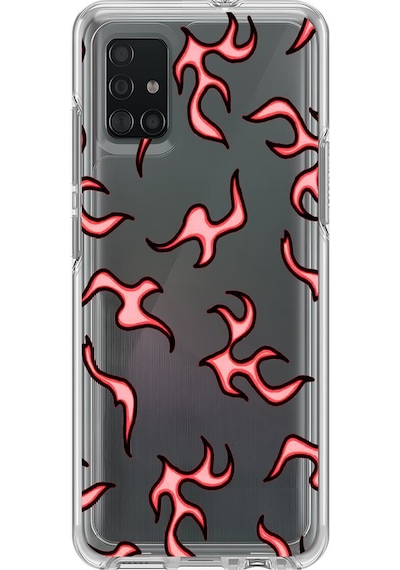 Samsung Galaxy A71 Uyumlu Şeffaf Kılıf Wallpaper 4 Tasarımlı