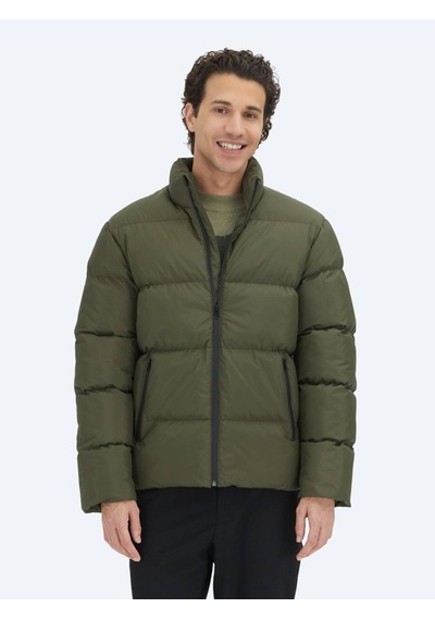 Haki Regular Fit Dik Yaka Casual Dokuma Mont Haki