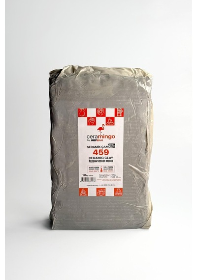 459 Şamotlu Beyaz Seramik Çamur Vakumlu 10 Kg