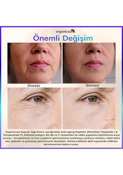 Kuyruk Yağı Kremi Kırışıklık & Yaşlanma Karşıtı Anti Aging Yüz Bakım Kremi 50ml - Collagen İlaveli, Nemlendirici Etki