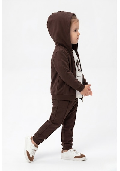 Toontoy Kids Toontoy Kız Çocuk 3'lü Eşofman Takımı Uzun Kollu Bisiklet Yaka Nakışlı T-shirt - Kapüşonlu Fermuarlı Hırka- Beli Paçası Lastikli Eşofman Altı 25042 Kahve Toontoy Kids Toontoy Kız Çocuk 3'lü Eşofman Takımı Uzun Kollu Bisiklet Yaka Nakışlı T-shirt - Kapüşonlu Fermuarlı Hırka- Beli Paçası Lastikli Eşofman Altı 25042 Kahve