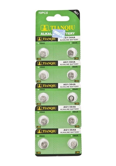 Tedar Tıanqıu Ag1 Lr621/364 Alkalin 10'lu Düğme Pil Najmaddin