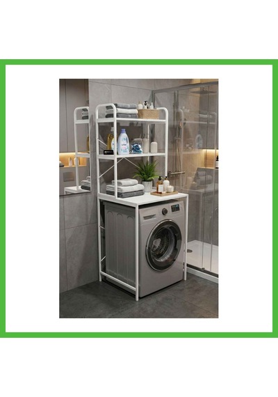 Vaveni Çamaşır Makinesi Üstü Raf Beyaz 70 Cm Arz