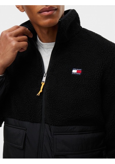 Tommy Hilfiger Tjm Essentıal Mıx Teddy Jacket Erkek Siyah Mont - Dm0dm23227