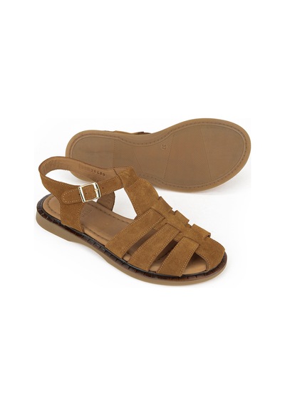 Ziya Kadın Hakiki Deri Sandalet 1611047z26600 Taba 1611047z26600 320 36
