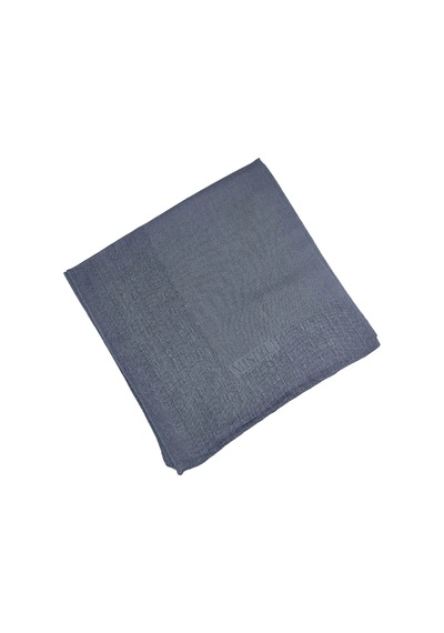 Mısırlı Eşarpları Prenses Monogram Eşarp - 90x90 Cm Gri