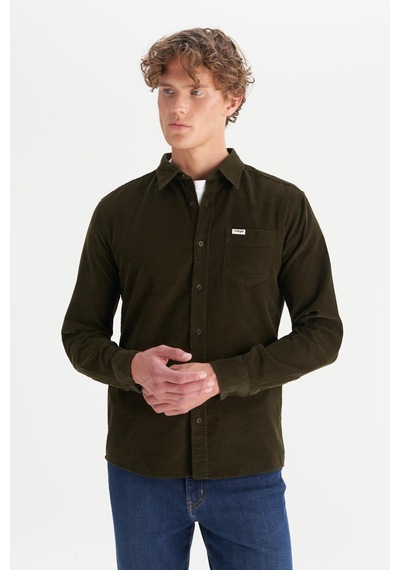 Wrangler Erkek Kadife Gömlek Ivy Green Ivy Green