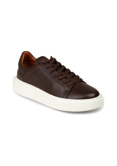 Deery Erkek Hakiki Deri Kahverengi Sneaker Ayakkabı - 04651mkhve01