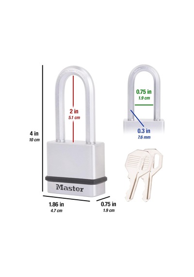 Master Lock M530xkadlhccsen Asma Kilit Kaplamalı Askı Ve 5,1 Cm Ü