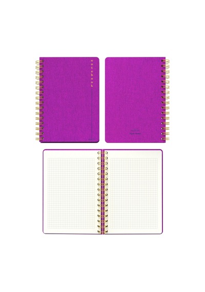 Melimelek Kareli Defter Mor Bez Ciltli - Ceyda Düvenci Pembe