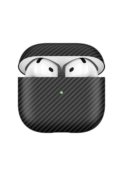 Apple Uyumlu AirPods 4 Airbag 43 600d Karbon Fiber Kulaklık Kılıfı