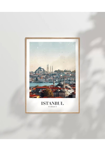 Çerçevesiz Poster Timeless Istanbul Skyline