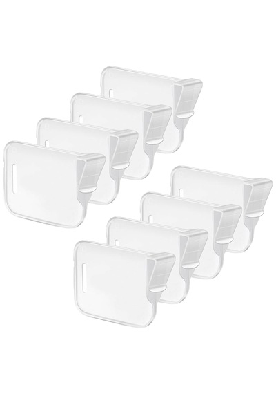 Microcase Sert Plastik Buzdolabı Bölüm Düzenleyici Ayracı Buzdolabı Organizatörü-al5272 8 Adet Beyaz