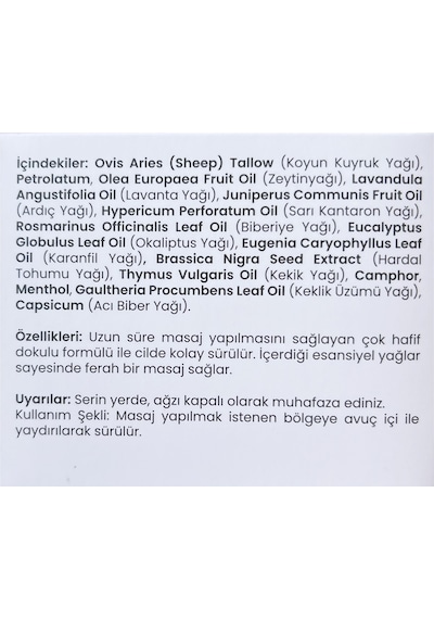 Alaçatı Naturel Kuyruk Yağı Kremi 100 ML