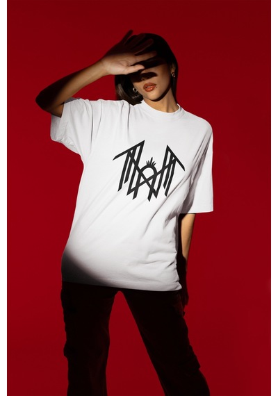 Sleep Token Rock Metal Sırt Baskılı Unisex Oversize Müzik Grubu T Beyaz