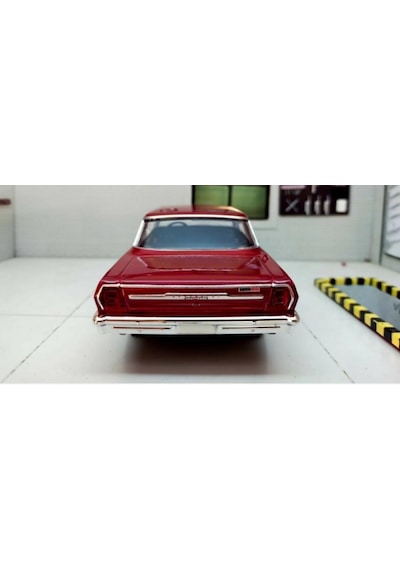 New Ray Koleksiyon 1 / 24 Ölçek 1964 Chevy Nova Ss Kırmızı Model Metal Araba