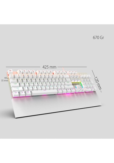 Inca Ikg-456 Empousa Blue Switch Mekanik Gaming Klavye 104 Tuş, 19 Rainbow Led Seçeneği, Full Anti-ghosting, Tür