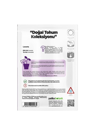 100 Adet Lavanta Lavandula Çiçek Tohumu