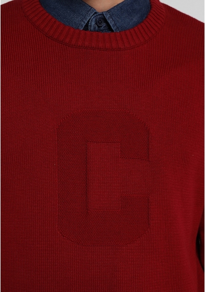 Colin's Colins Regular Fit Yuvarlak Yaka Jakarlı Erkek Mor Kazak Cl1080891 Q1.v2 Plm