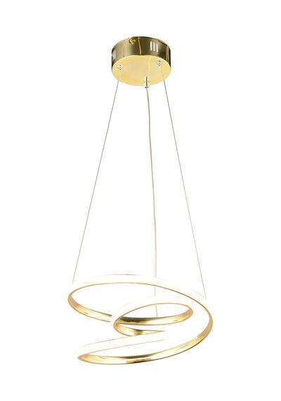 Ld 039 Topsuz Model Gold 3 Renkli Salon Ve Oturma Odası İçin İdeal Alüminyum Avize, 35x70 Gold