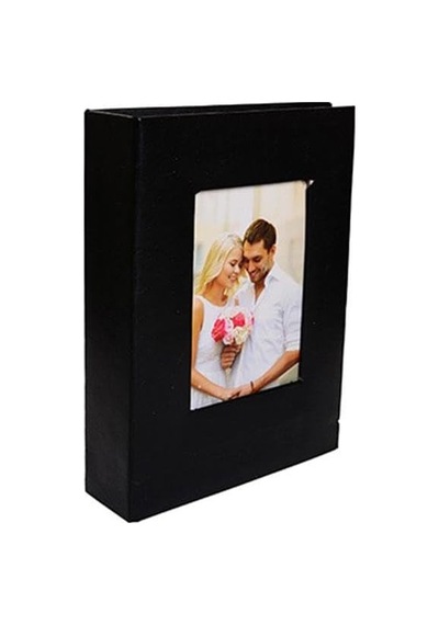 Tr 200'lük Deri 10x15cm. Pencereli Siyah Fotoğraf Albümü