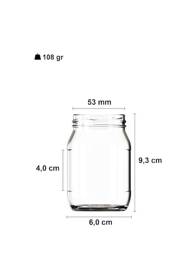 190 Ml Metal Kapaklı Konserve Kavanozu 190 Cc Şeffaf Bebek Mama Kavanoz 20 Adet Siyah