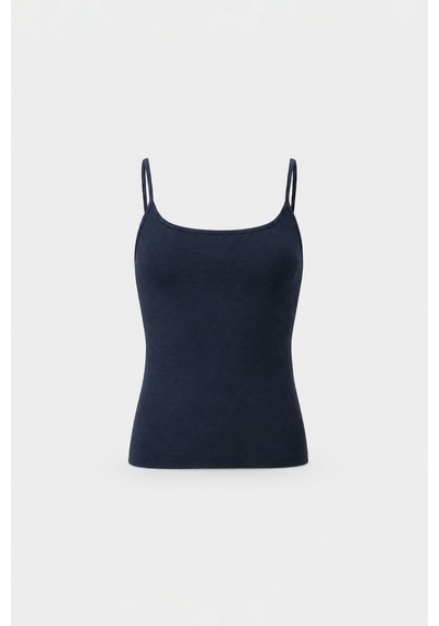 Suud Collection Lacivert Cosie Askılı Top