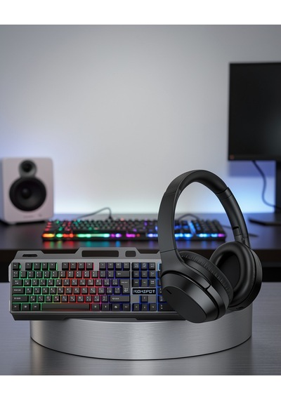 Işıklı Klavye Mouse Ve Bluetooth Kulaklık Seti Xuczzzkulaklıkklavyeset