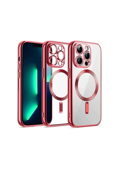 Apple İphone 13 Pro Max Kılıf Kross Magneticsafe Kapak - Kırmızı 0.2M-Çok Renkli