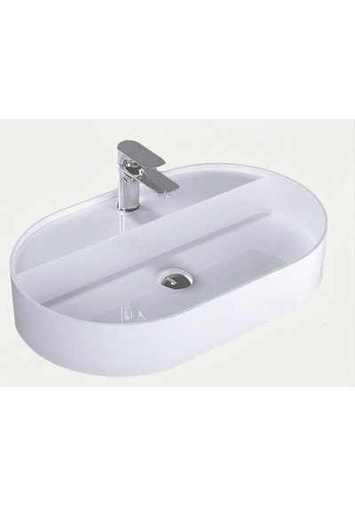 Quarter Bath Smooth Line Tezgah Üstü Lavabo 55x42 Beyaz