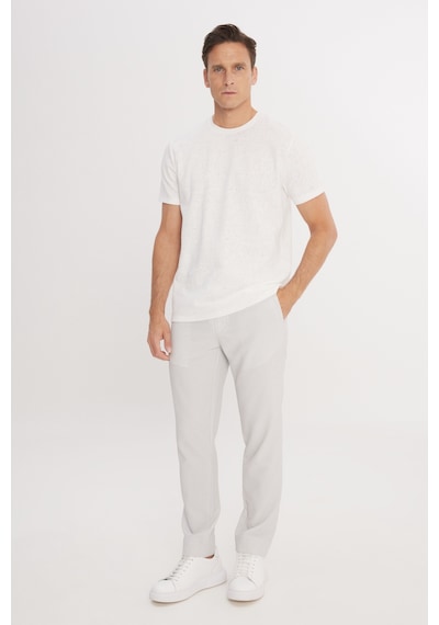 AC&Co / Altınyıldız Classics Erkek Grı Slim Fit Dar Kesim Beli Bağlamalı Çizgili Yan Cepli Casual Jogger Pantolon Gri AC&Co / Altınyıldız Classics Erkek Grı Slim Fit Dar Kesim Beli Bağlamalı Çizgili Yan Cepli Casual Jogger Pantolon Gri